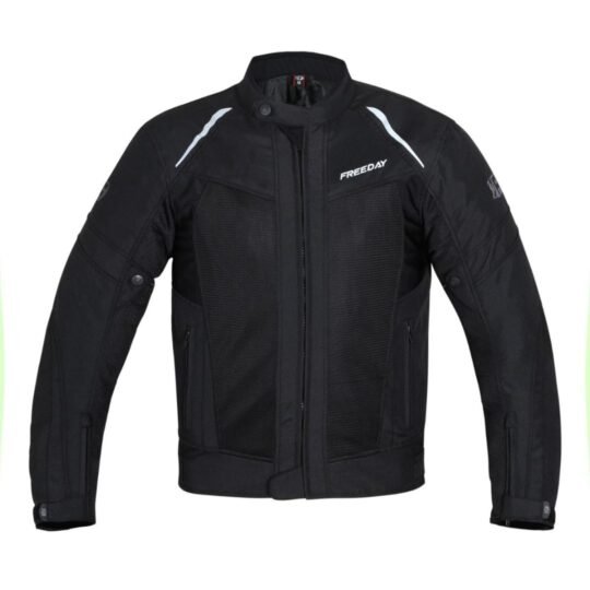 Freeday Men's Summer Motorcycle Jacket V-150 Black