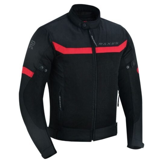 RAXUS STORM COLD MEN'S SUMMER MOTORCYCLE JACKET - RED