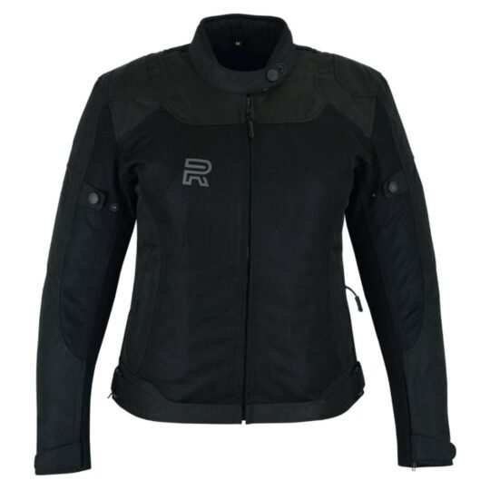 Raxus Summer Motorcycle Jacket Women Track- Black